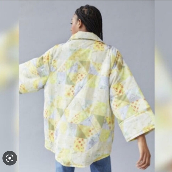 Urban Outfitters Kit Printed Nylon Puffer Jacket size S - Picture 4 of 8